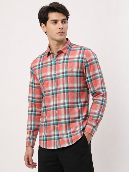 mens checked casual shirt
